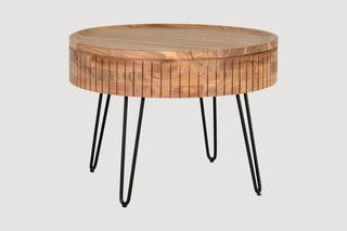 Table basse en manguier - 70 x 51 x 70 cm
