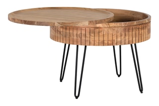 Table basse en manguier - 70 x 51 x 70 cm