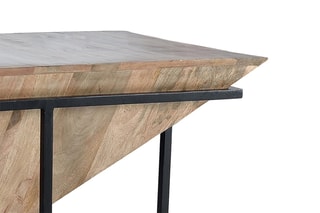 Table basse - 
Naturel et noir