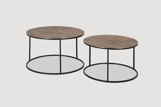 2 tables d'appoint - Cuivré