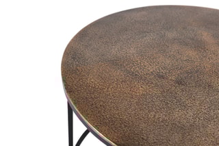 2 tables d'appoint - Cuivré