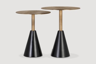 2 tables basses - Noir et bronze