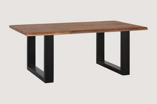 Table basse - Naturel et noir