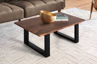 Table basse - Naturel et noir