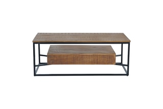Table basse - Naturel et noir