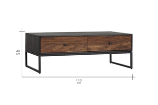Table basse - Noir et marron