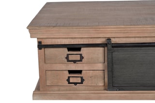 Table basse 1 porte - Naturel