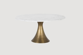Table basse - Blanc et doré