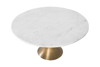 Table basse - Blanc et doré