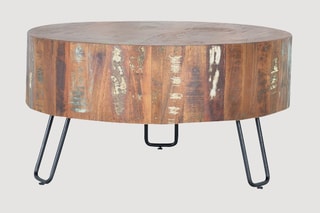 Table basse - Naturel et noir