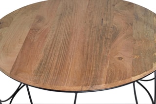 Table basse - Naturel et noir