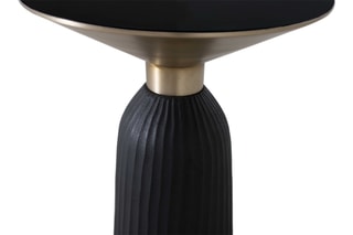Table d'appoint - Noir et doré