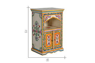 Table d'appoint 2 portes - Multicolore