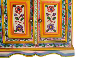 Table d'appoint 2 portes - Multicolore