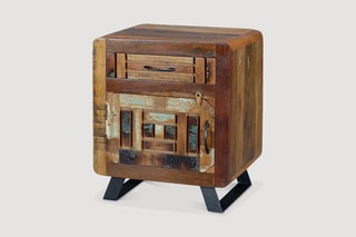 Table d'appoint 1 porte - Multicolore