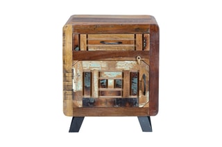 Table d'appoint 1 porte - Multicolore