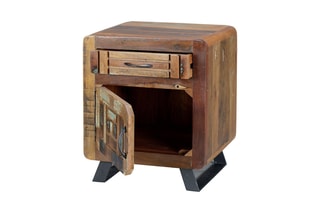 Table d'appoint 1 porte - Multicolore