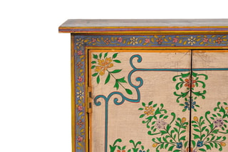 Meuble de rangement 2 portes Marron et bleu
