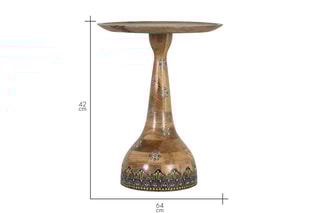 Table d’appoint en manguier massif - 51 x 64 x 42 cm
