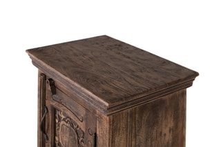 Table de chevet en manguier massif - 55 x 66 x 40 cm