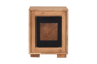 Table de chevet en manguier massif - 40 x 51 x 40 cm