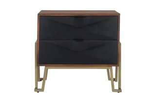 Table de chevet en manguier - 68 x 61 x 45 cm