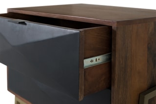 Table de chevet en manguier - 68 x 61 x 45 cm
