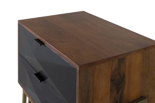 Table de chevet en manguier - 68 x 61 x 45 cm