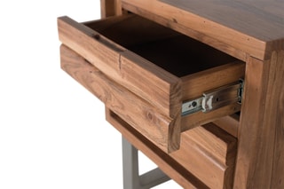 Table de chevet 2 tiroirs - 
Naturel