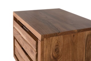 Table de chevet 2 tiroirs - 
Naturel
