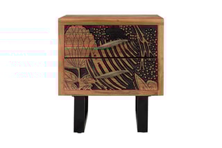 Table de chevet 2 tiroirs - 
Naturel