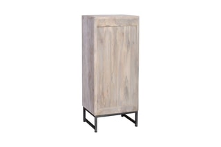 Chiffonnier 5 tiroirs - Blanc vieilli