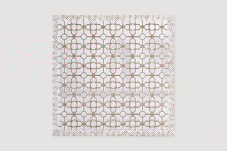 Panneau décoratif - Blanc décapé et beige
