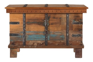 Coffre de rangement en bois - 74 x 46 x 40 cm