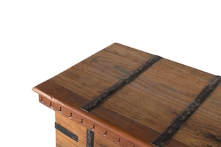 Coffre de rangement en bois - 74 x 46 x 40 cm