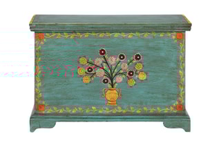 Coffre de rangement en manguier - 60 x 41 x 35 cm