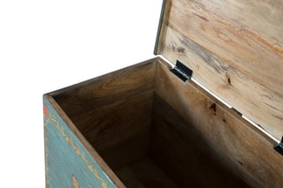 Coffre de rangement en manguier - 60 x 41 x 35 cm