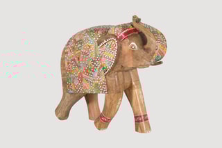 Sculpture en manguier - Multicolore