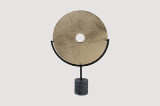 Sculpture - 63 x 43 x 10 cm - Doré et noir