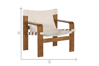 Fauteuil - Beige et marron