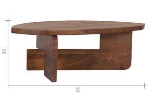 Table basse en manguier - 110 x 65 x 27 cm