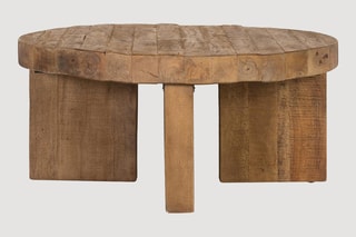 Table basse en manguier - 90 x 90 x 42 cm