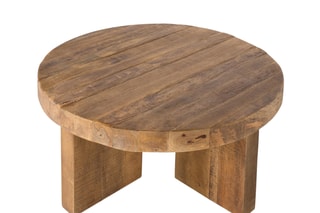 Table basse en manguier - 90 x 90 x 42 cm