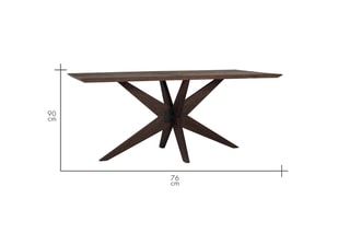 Table à manger en manguier - 180 x 90 x 76 cm
