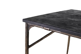 Table à manger en bois massif - 200 x 100 x 76 cm