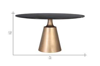 Table à manger en marbre -  150 x 150 x 76 cm