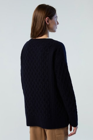 Camisola em lã - Azul-marinho
