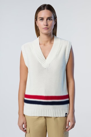 Camisola sem mangas - Branco