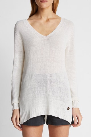 Camisola em linho Branco