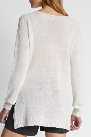 Camisola em linho Branco